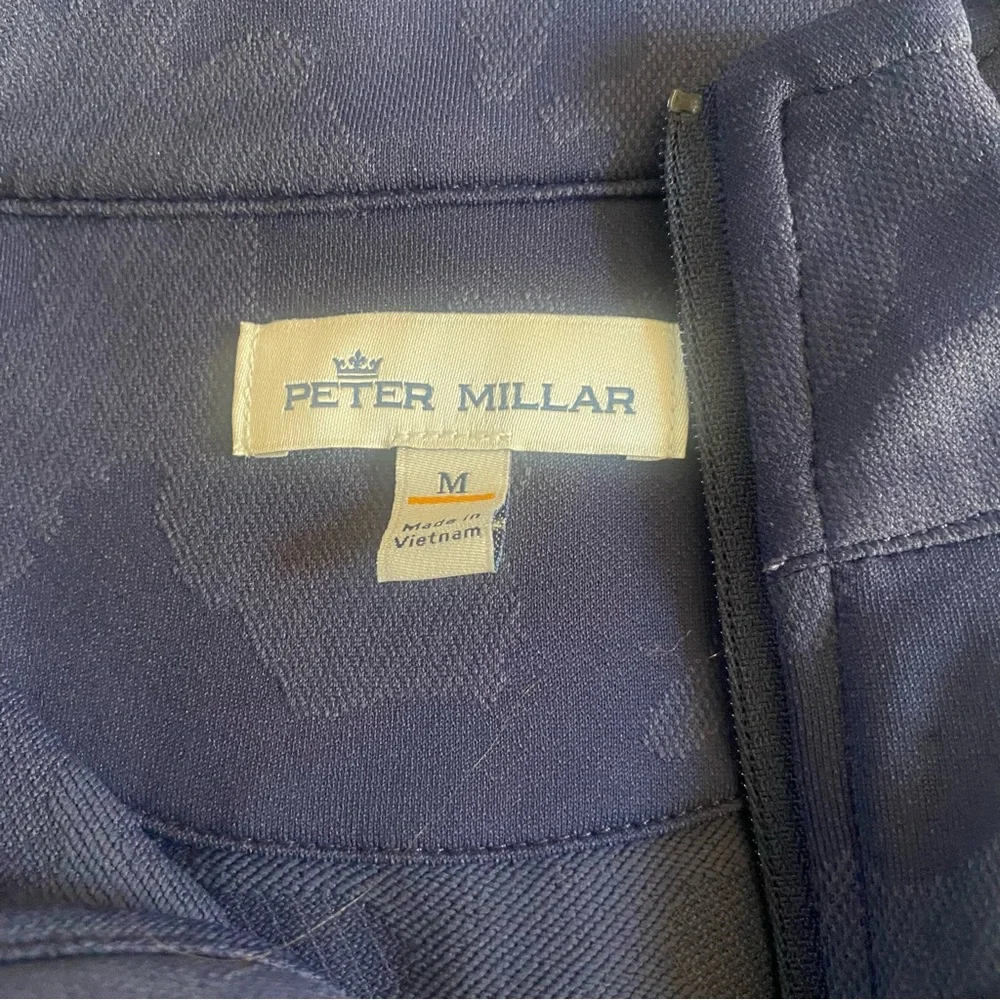 Peter‎ Millar Men's Navy Blue Quarter-Zip Shirt